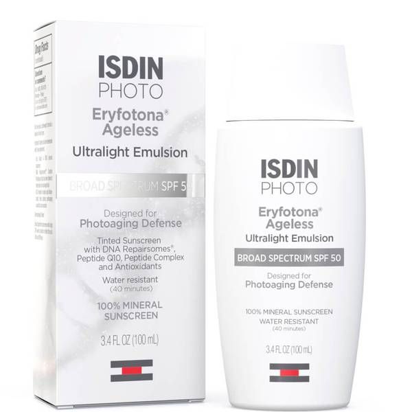 ISDIN Eryfotona Ageless Ultralight Tinted Mineral SPF 50 Sunscreen 100ml | Dermstore (US)