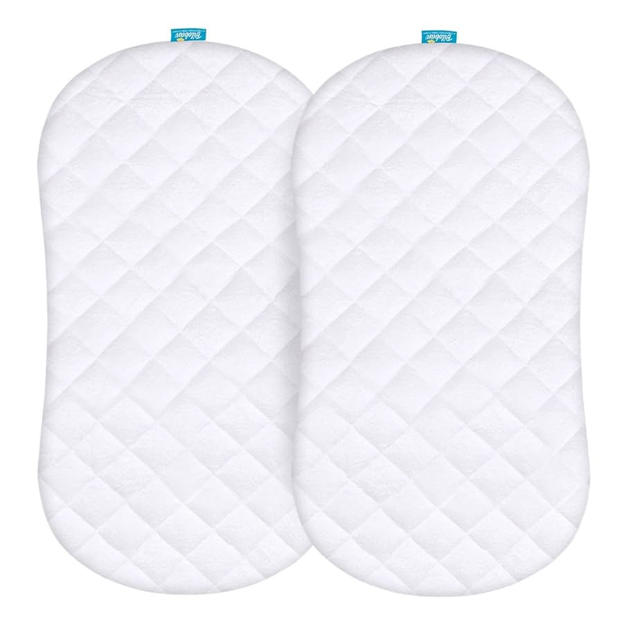 Bassinet Mattress Pad Cover Compatible with Halo BassiNest Swivel Sleeper, 2 Pack, Waterproof Qui... | Amazon (US)