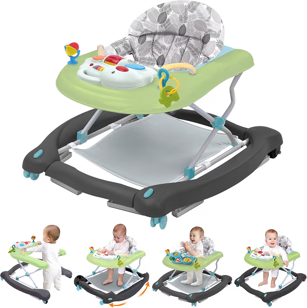 Foldable Baby 5-in-1 Activity Walker - Rocker, Activity Center, Bouncer, Seat Walker, Push Walker... | Amazon (US)
