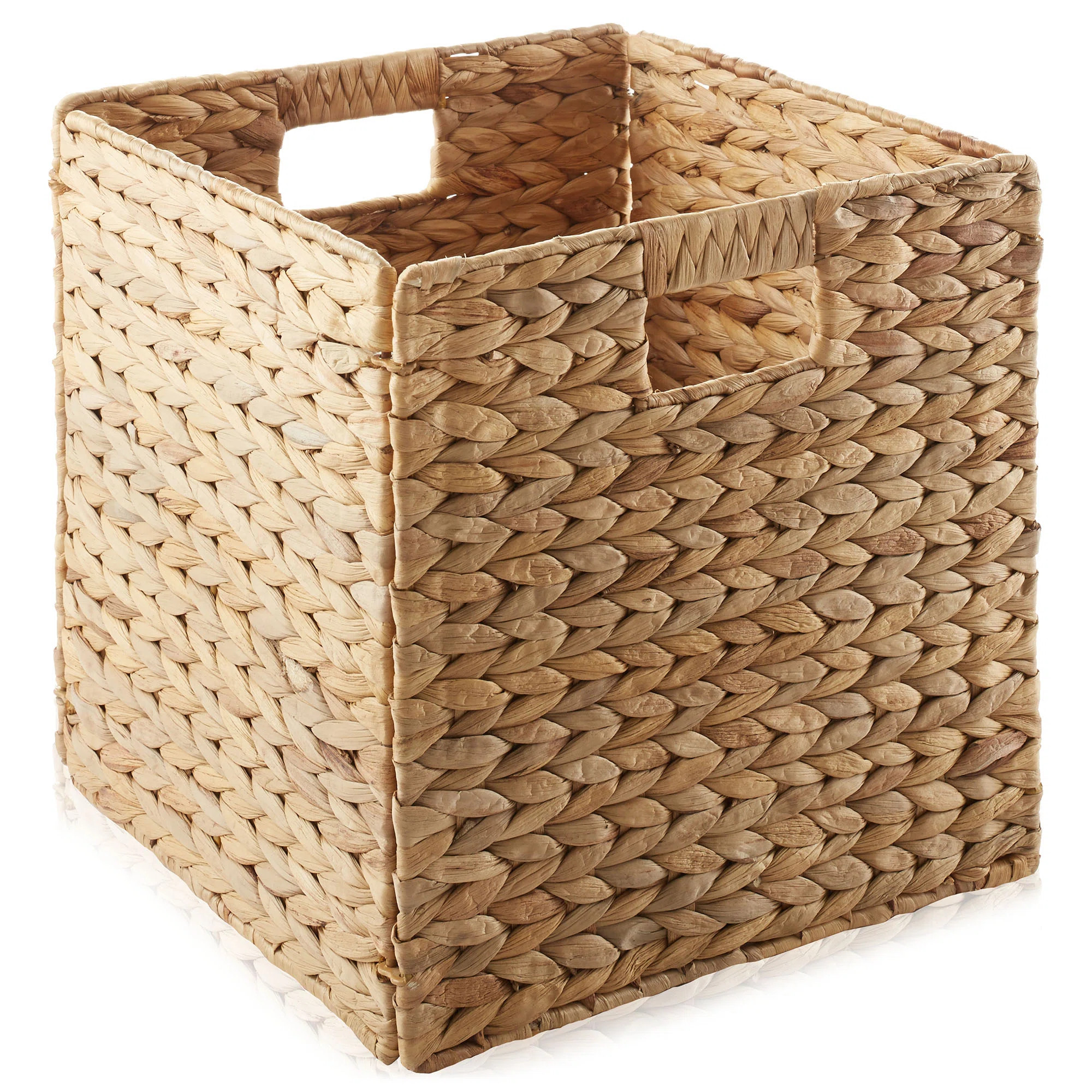 Casafield 10.5" x 10.5" Water Hyacinth Storage Baskets, Natural - Set of 4 & Reviews | Wayfair | Wayfair North America