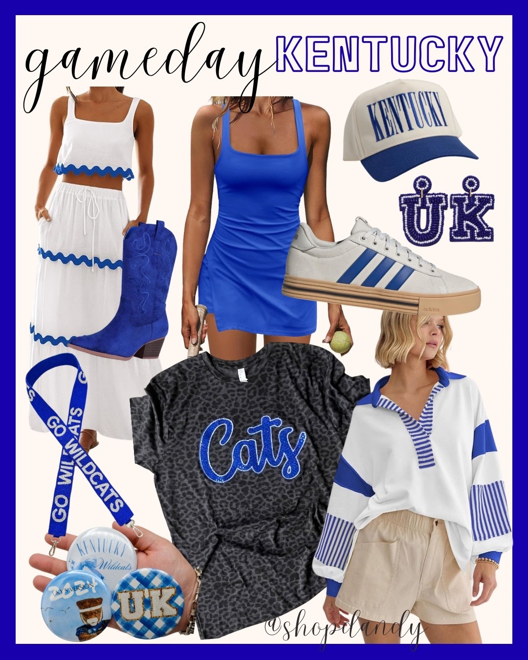 Go Cats! Kentucky Wildcats gameday outfit inspo. Love the clean look of the blue and white! 

Shop dandy, football outfit, college gameday, blue and white gameday, Kentucky, uk

#LTKFindsUnder100 #LTKStyleTip #LTKFindsUnder50
