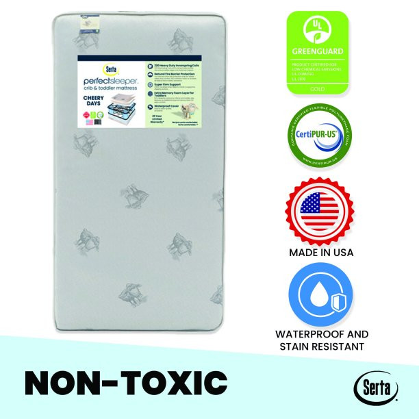 Serta Perfect Sleeper Cheery Days Crib and Toddler Mattress | Walmart (US)