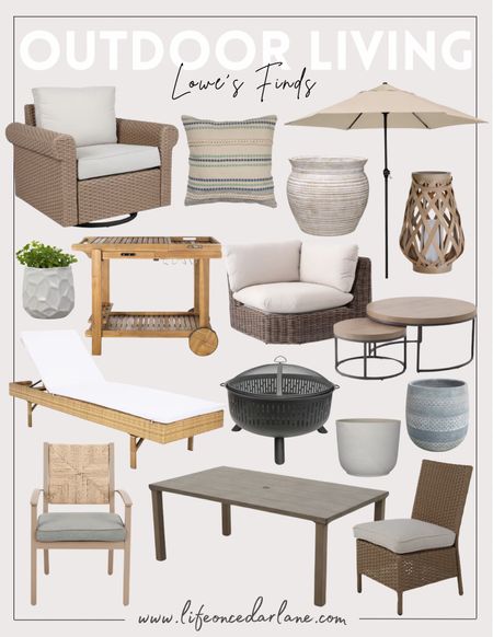 Patio Furniture- affordable finds from Lowe’s! So many great finds just in time for a patio refresh!

#patiochairs #gardenstools #patiodecor #planters 

#LTKsalealert #LTKhome #LTKSeasonal