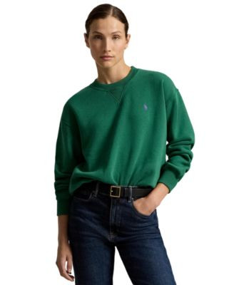 Women's Lightweight Fleece Crew Neck Sweatshirt | Macy's