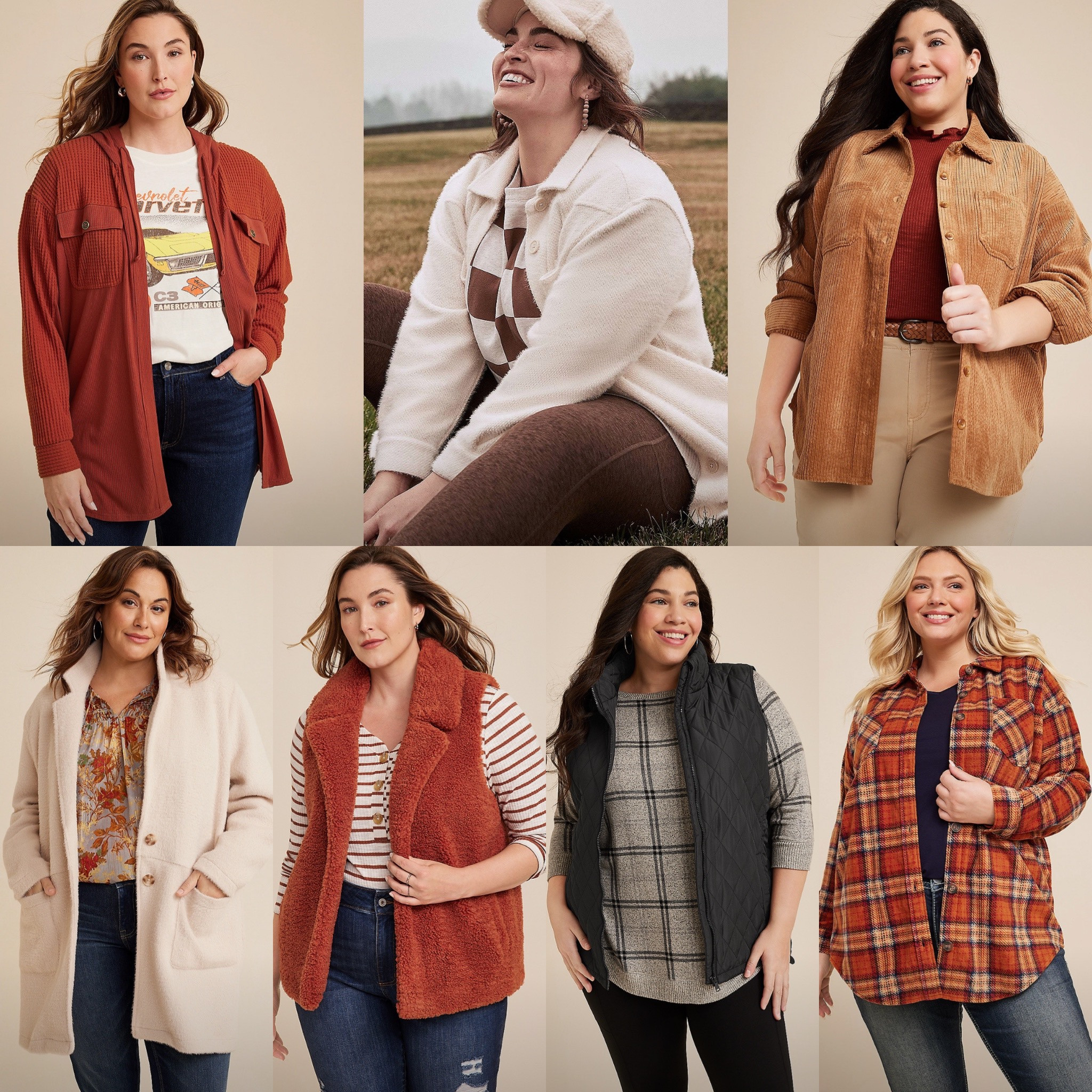 Fall is my favorite season to style outfits because I love layering. Snag these fall layers before they sell out! 

Plaid shirt | fall coatigan | fall coat | fall shacket | fall vest | Sherpa vest | corduroy shacket | plus size | plus size fall | fall outfit ideas 

#LTKSeasonal #LTKplussize #LTKover40