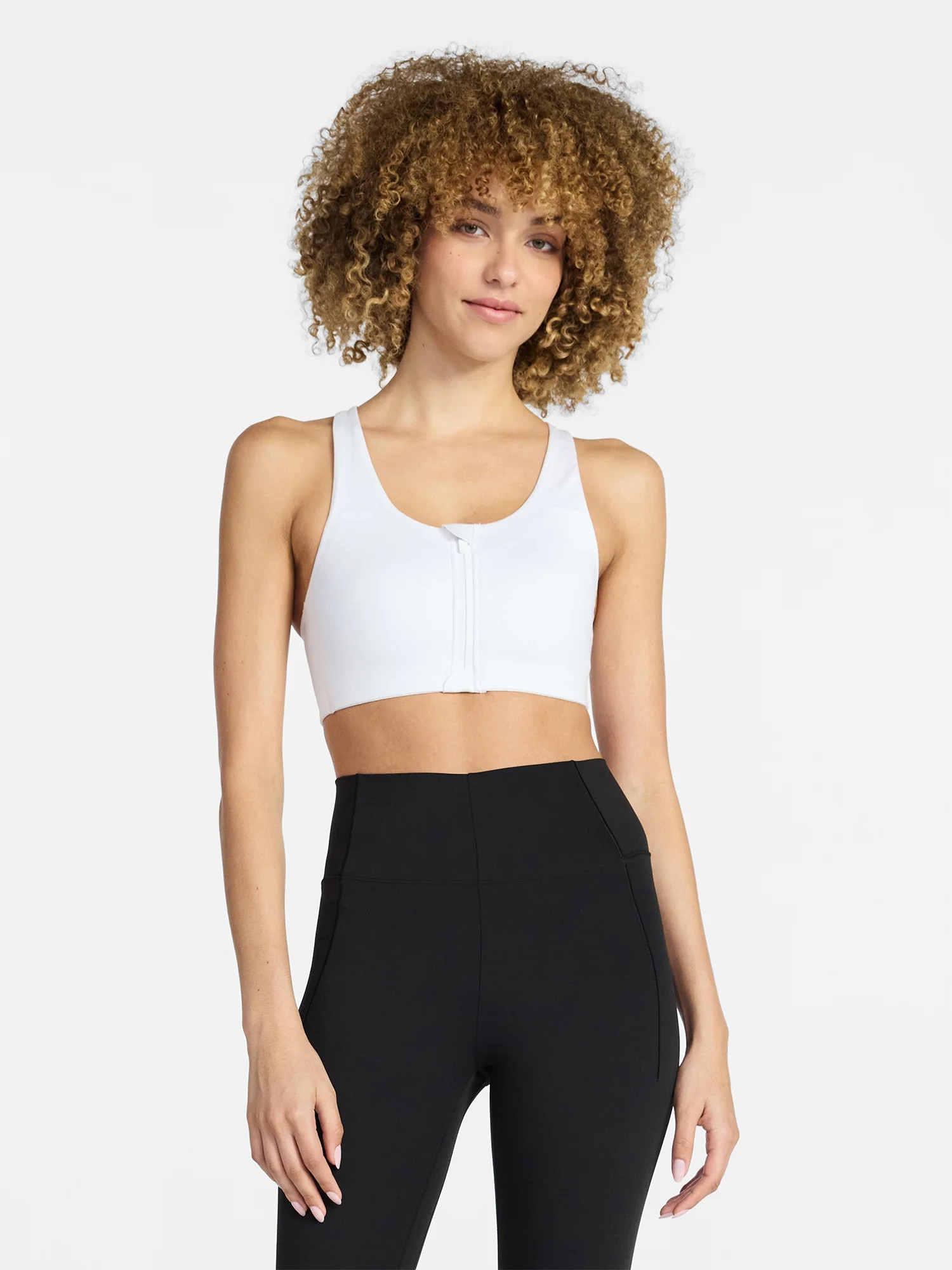 Avia Women's High Support Zip Front Sports Bra, Sizes XS-XXXL | Walmart (US)