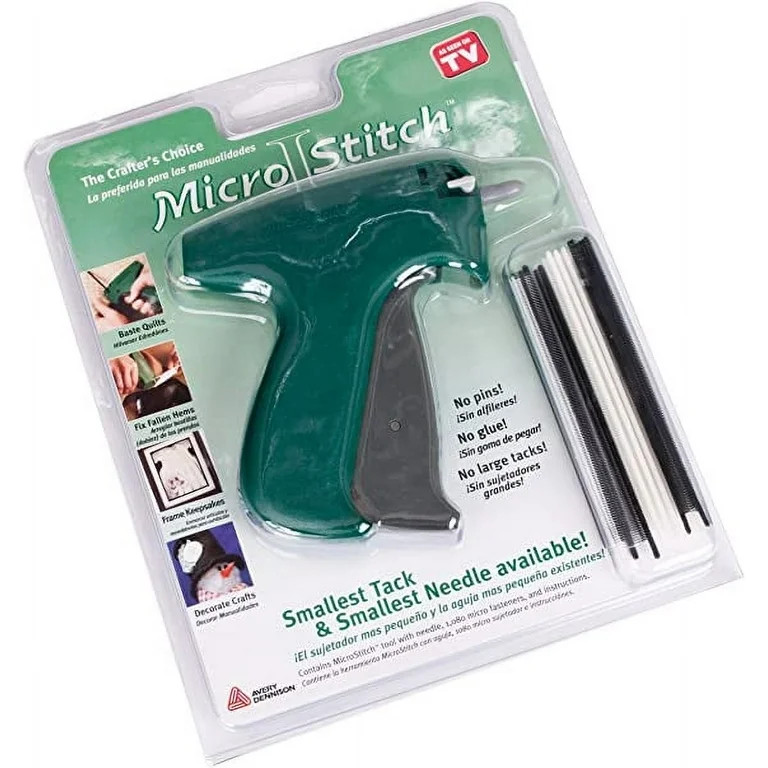 MicroStitch Tagging Gun Kit  Includes 1 Needle, 540 Black Fasteners & 540 White Fasteners Starter... | Walmart (US)