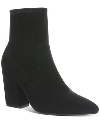 Women's Lydiaa Pointed-Toe Block-Heel Booties | Macy's