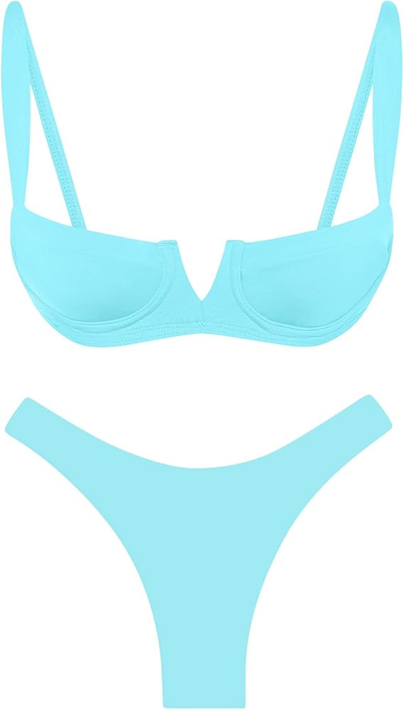 Narecte Womens Swimsuits Women, Sexy Bikini Sets for Women, Bathing Suit for Women, Triangle Biki... | Amazon (US)