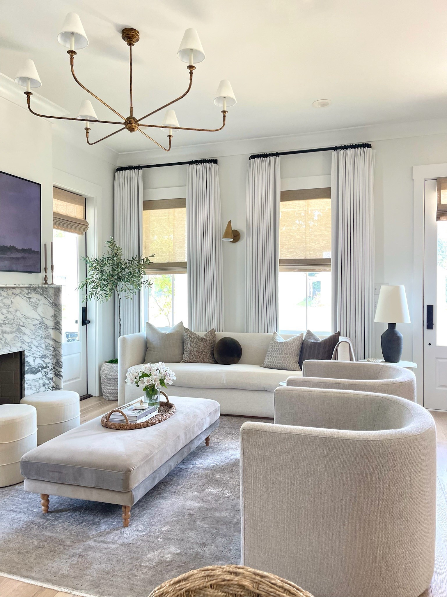 Last day for 20% off my Piaf chandelier!  It’s available in two finishes and 2 sizes!

Brass chandelier, living room decor, home decor, upholstered coffee table, ottomans, mcgee and co sofa, white curtains 

#LTKStyleTip #LTKHome #LTKSaleAlert