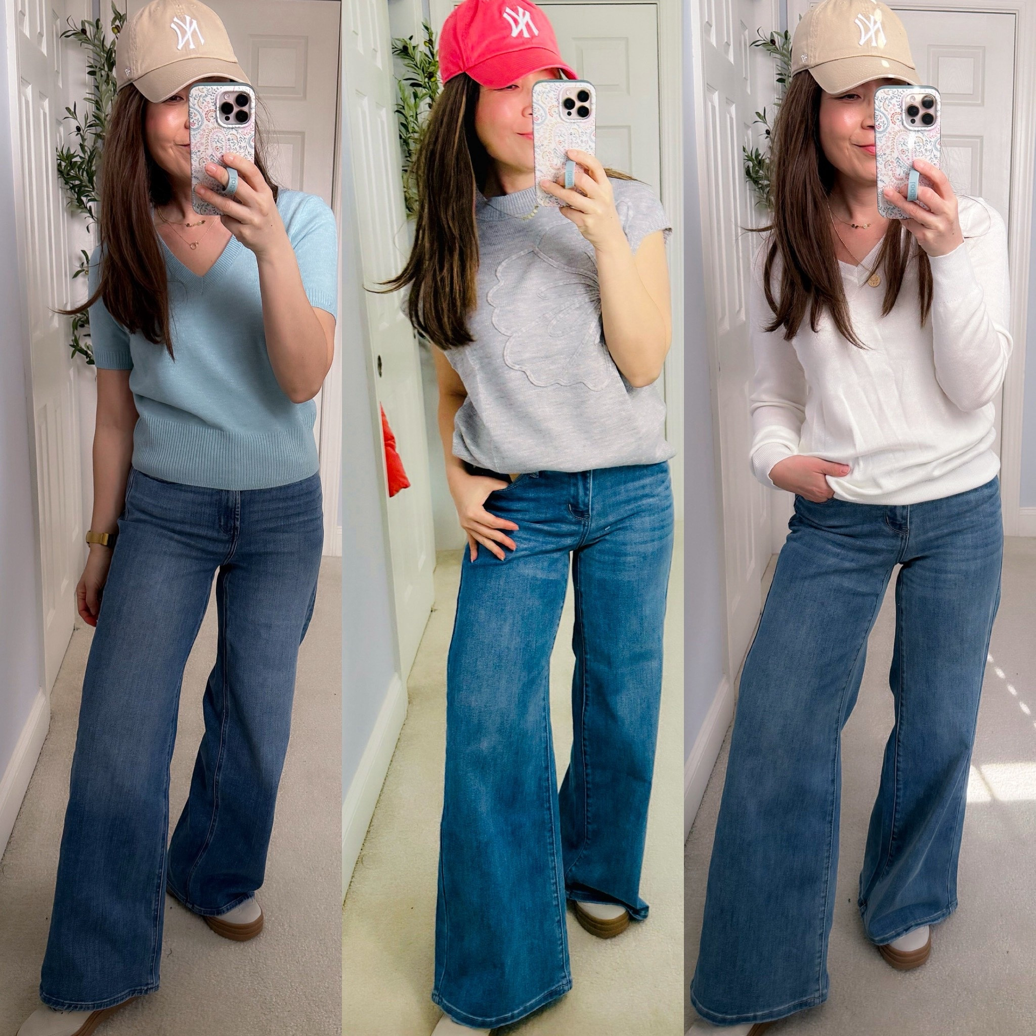 Quince wide leg stretch jeans 👖 