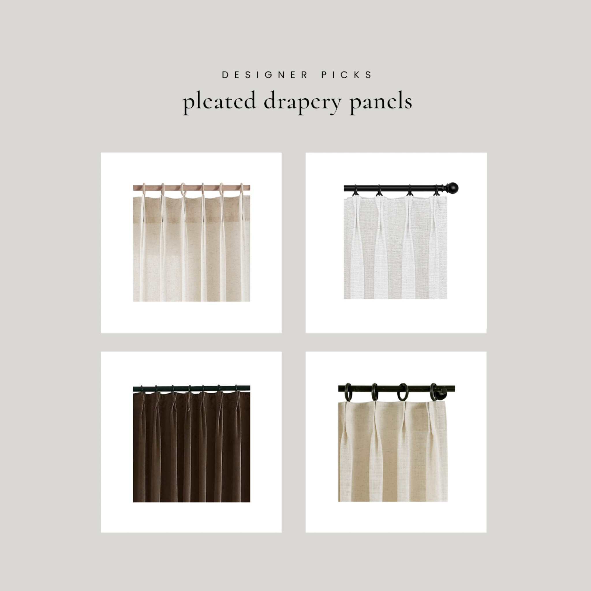 Pleated drapery panels from Amazon- all of these look great and are budget friendly! 

#LTKHome #LTKFindsUnder100 #LTKSaleAlert