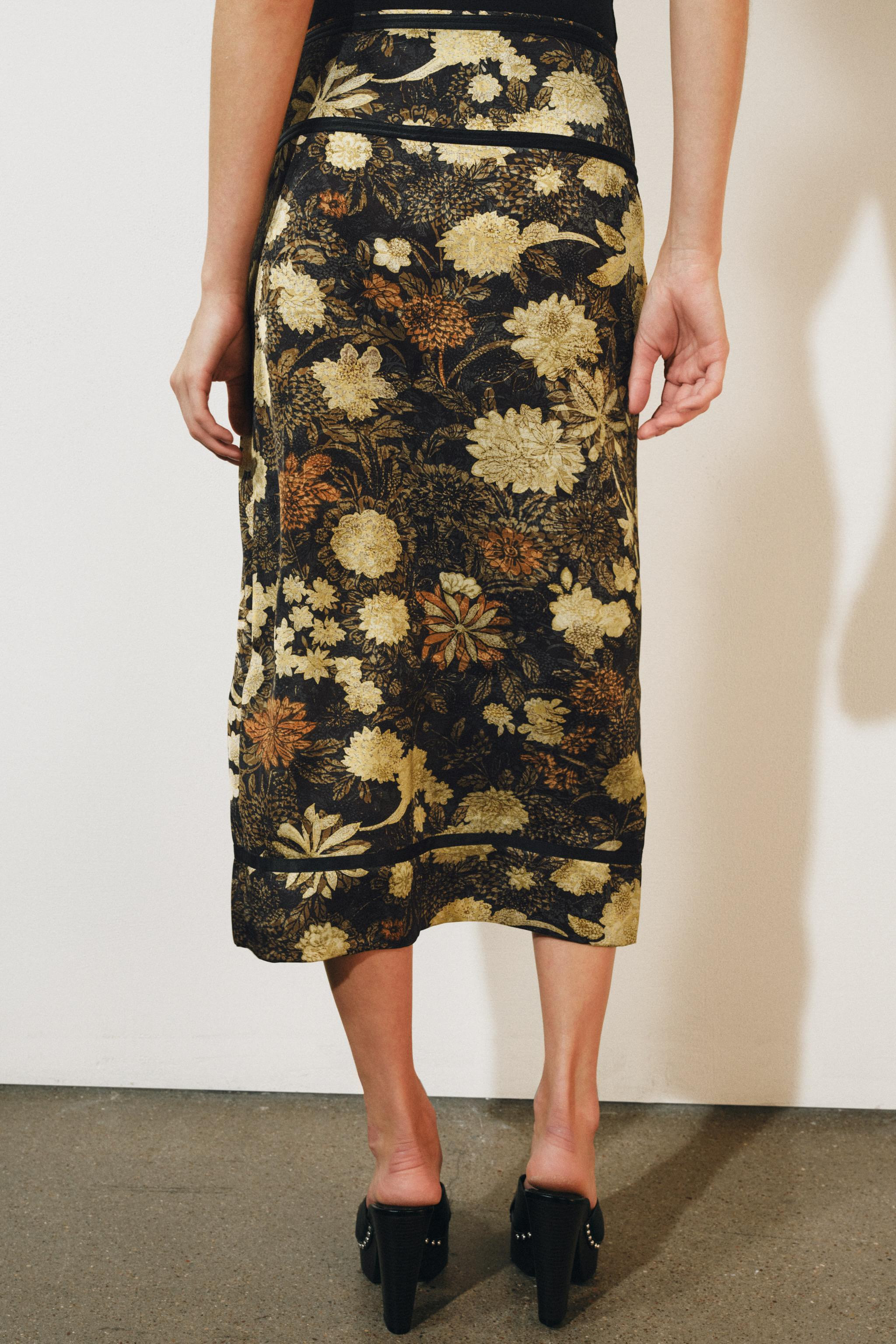 ZW COLLECTION FLORAL PAREO SKIRT | Zara UK