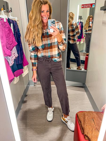 BOGO 50% off jeans at Target right now! This pair is the perfect fall color and pair great with flannels! 

#LTKSeasonal #LTKstyletip #LTKsalealert