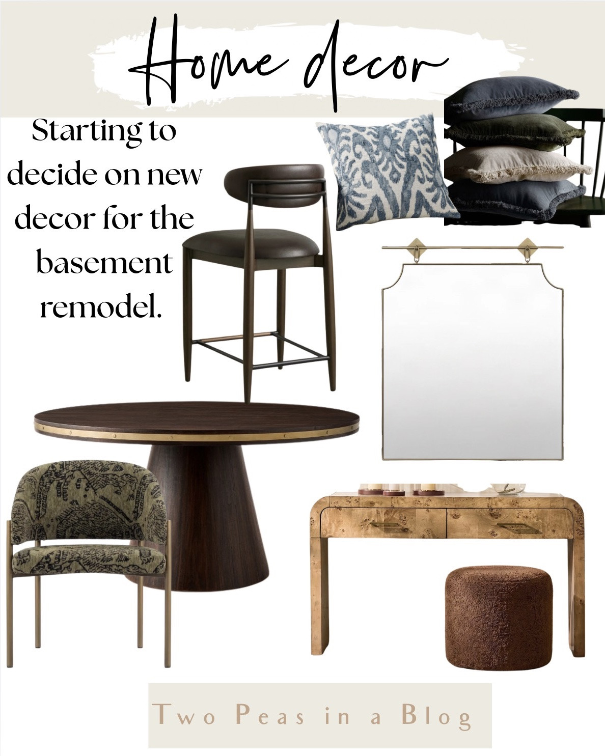 Starting to decide on decor for the new basement! Can you tell the vibe we’re going with!?