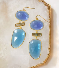 Organic Gemstone Statement Earrings | Karen Kane