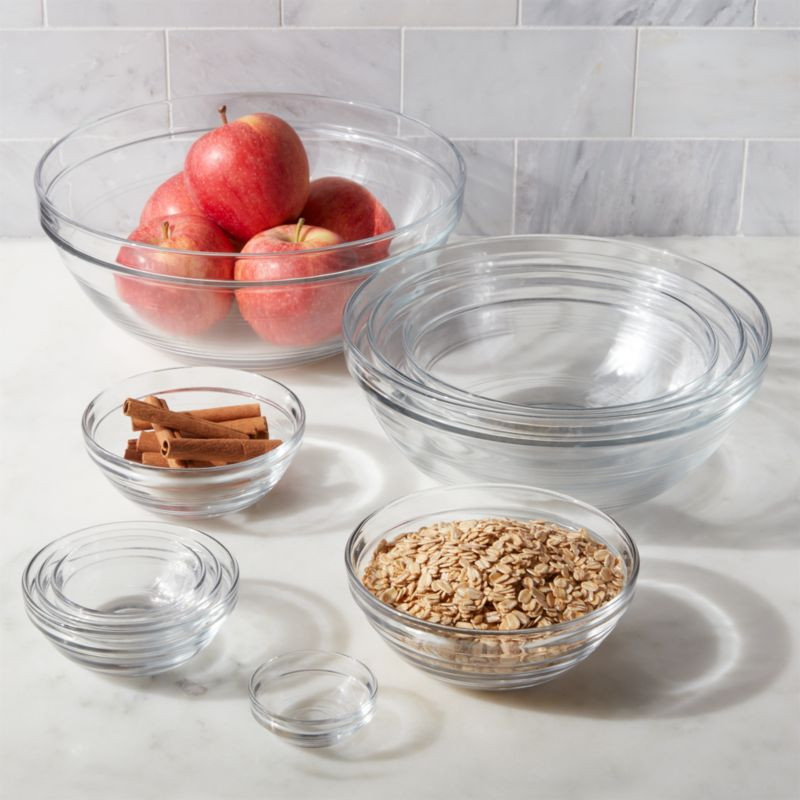 Duralex Glass Bowls, Set of 10 + Reviews | Crate & Barrel | Crate & Barrel