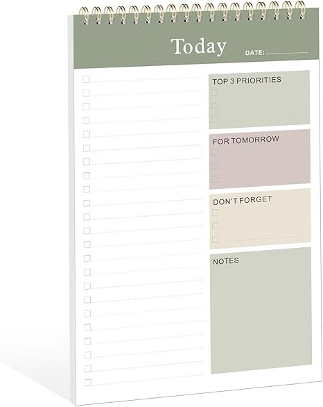 Weekly To Do List Notepad, Undated Planner with 52 Sheets (6.5''x8.9''), Desk Weekly Planner for ... | Amazon (US)