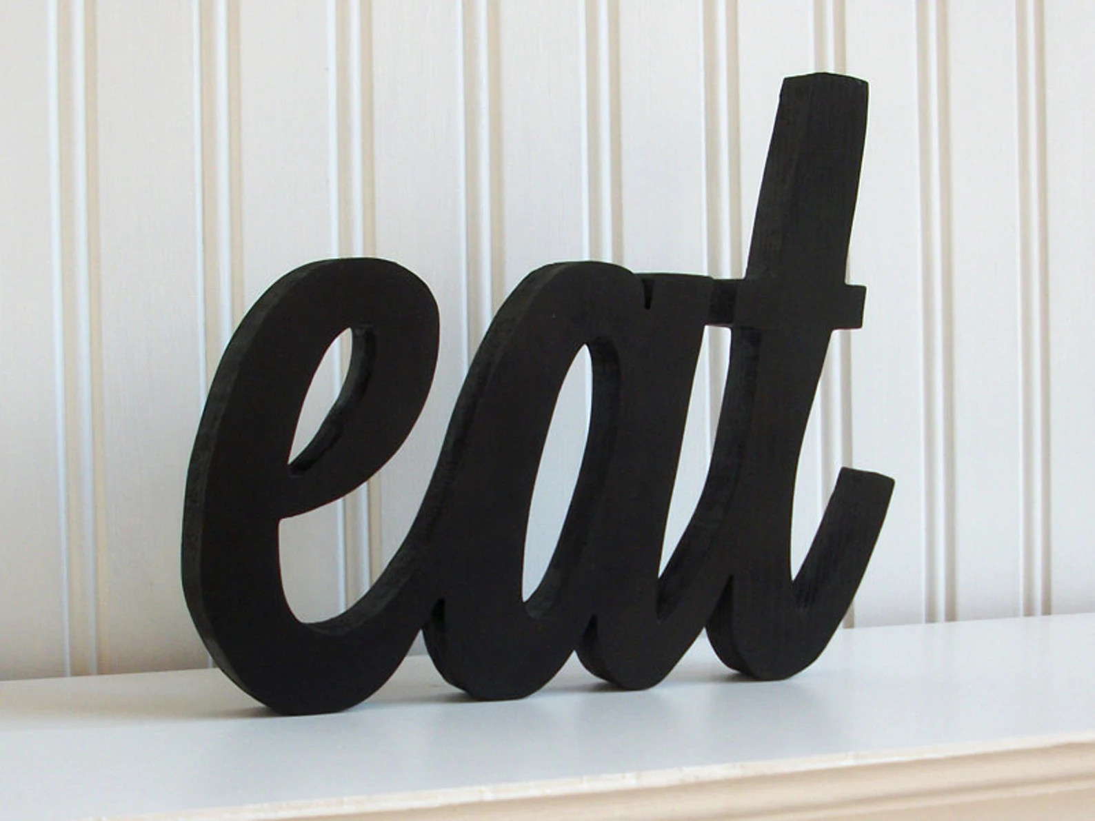 Eat Wood Word Sign  Handmade Wood Sign Painted Eat Sign  | Etsy | Etsy (US)