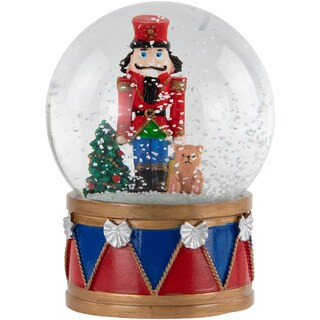 Northlight 6" Nutcracker with Teddy Bear Musical Christmas Snow Globe | Michaels | Michaels Stores