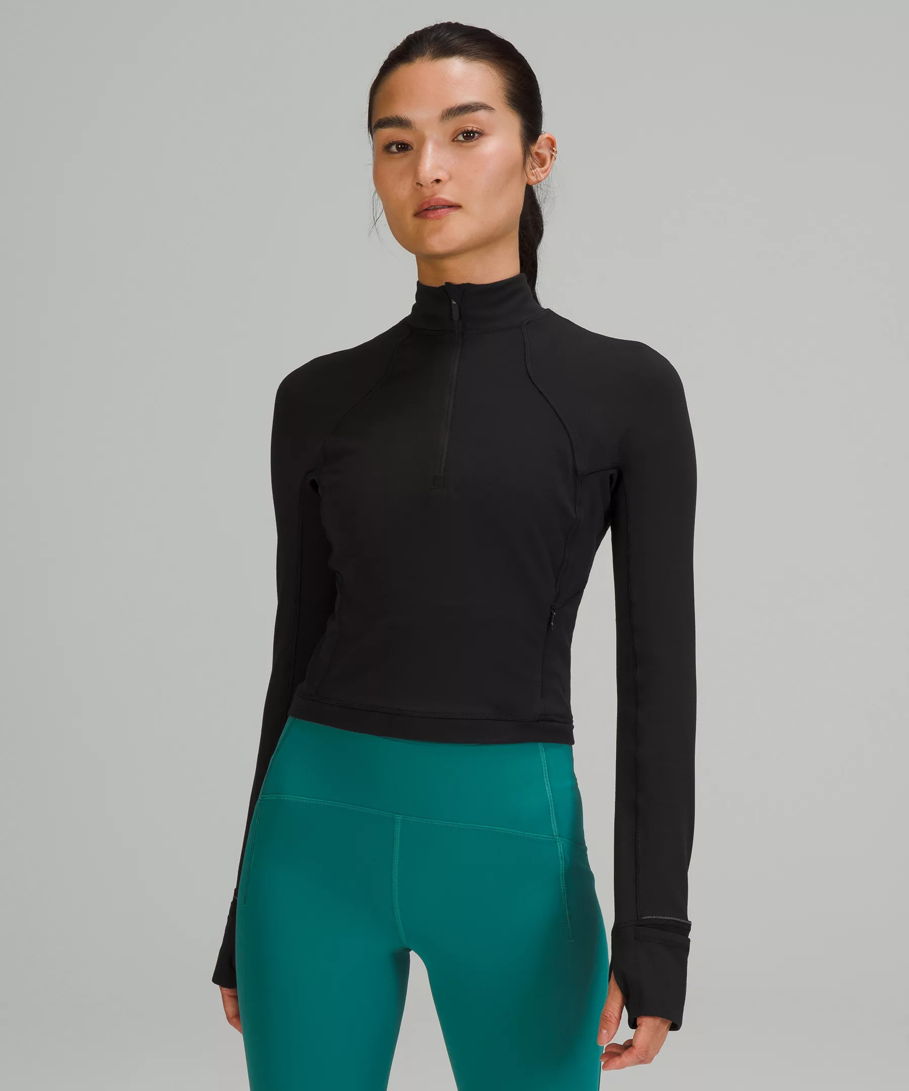 It's Rulu Cropped Half Zip | Women's Long Sleeve Shirts | lululemon | Lululemon (US)