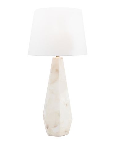 37in Alabaster 6 Sided Table Lamp | TJ Maxx