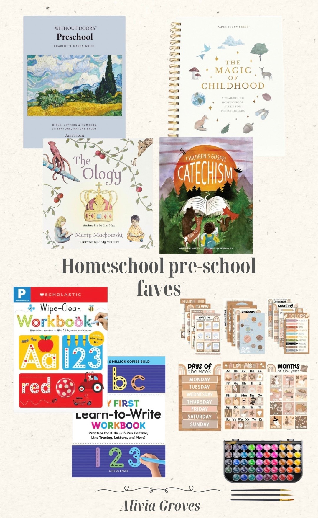 Some of my favorite homeschool pre-school products! 📝📚🍎🖍️🎨 These have been so great & helpful in our pre-school studies & activities. I’ve added some more links of other favorite books (faith-based). Hopefully these can be helpful to you, homeschool mama or not💛 

#amazon #amazonfinds #education #homeschool #homeschoolmom #preschool #preschoolmom #toddlermom #toddlerlearning 

#LTKFamily #LTKHome #LTKKids