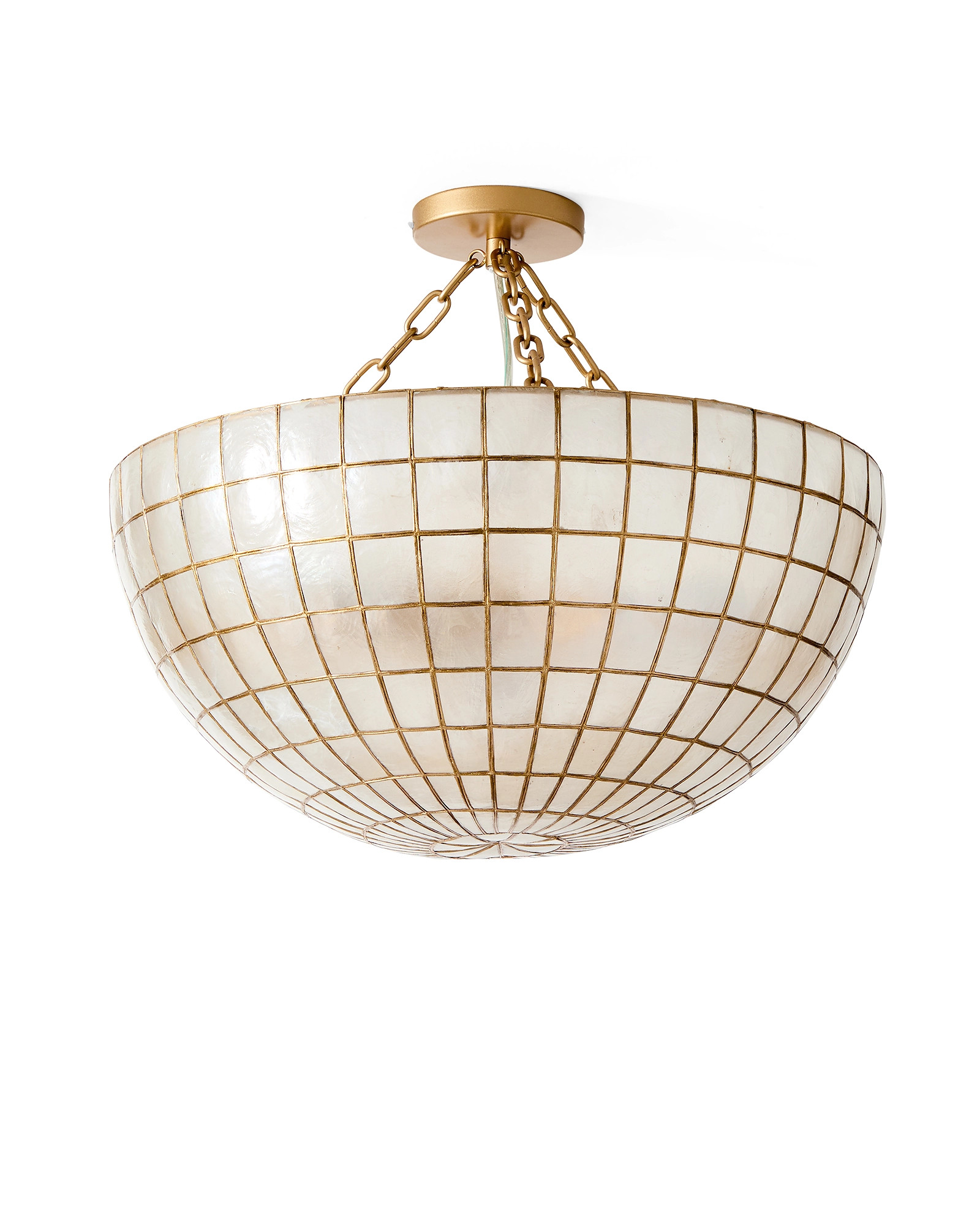 Capiz Tiled Flush Mount | Serena and Lily