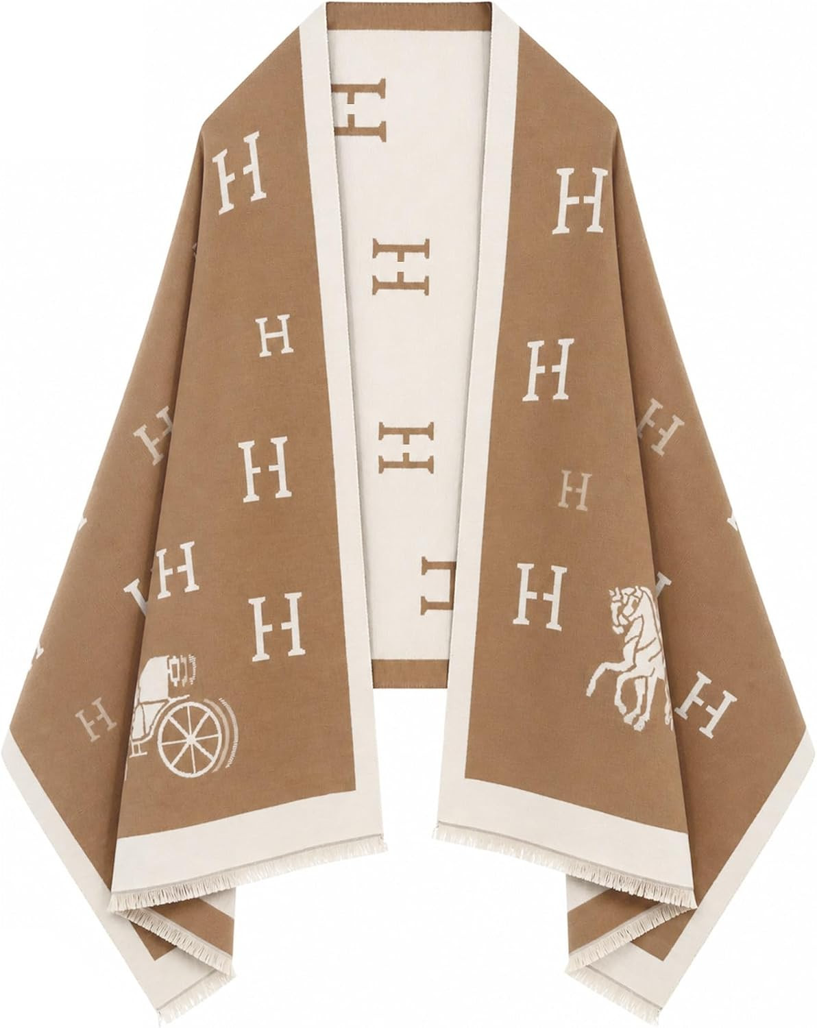Women's Reversible Pashmina Shawl Wrap for Women Big Scarf Holiday Gifts | Amazon (US)