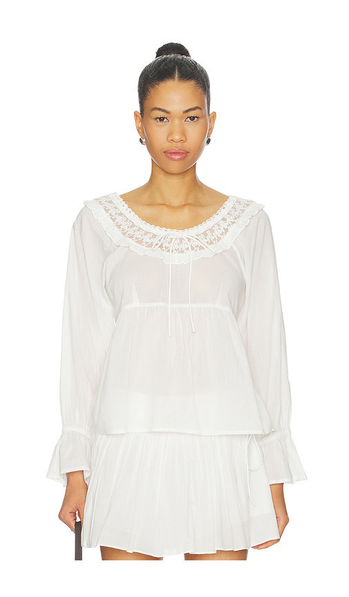Posse BLUSE DANIELLE in White. Größe XS. Also in XXS, S, M, L. | Revolve Clothing (Global)