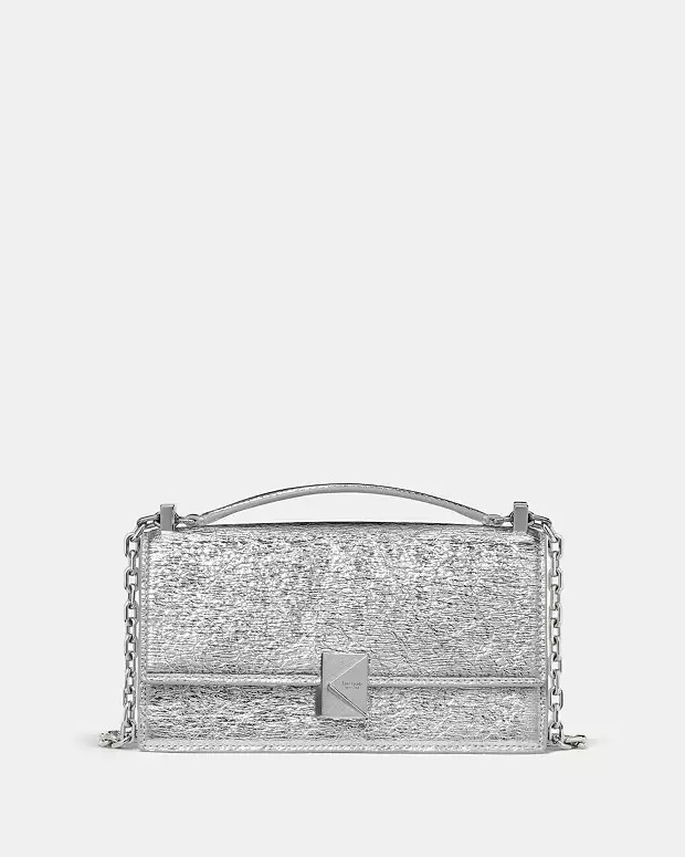 Deco Crinkle Metallic Mini Crossbody Bag | Kate Spade Outlet