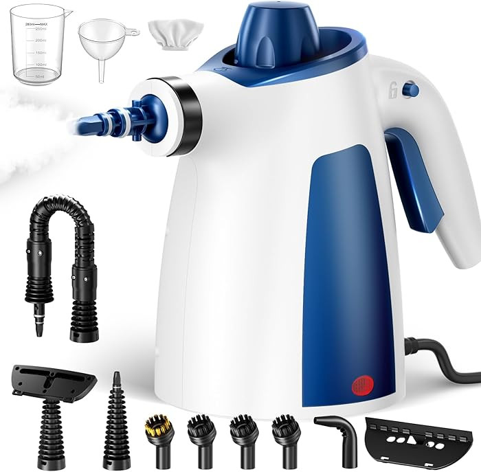 Handheld Steam Cleaner, 230\u00b0F Pressurized Steamer with No Water Spitting & Continuous Steam,... | Amazon (US)