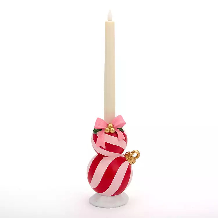 Pink & Red Ornament Taper Candle Holder, 7 in. | Kirklands Home | Kirklands