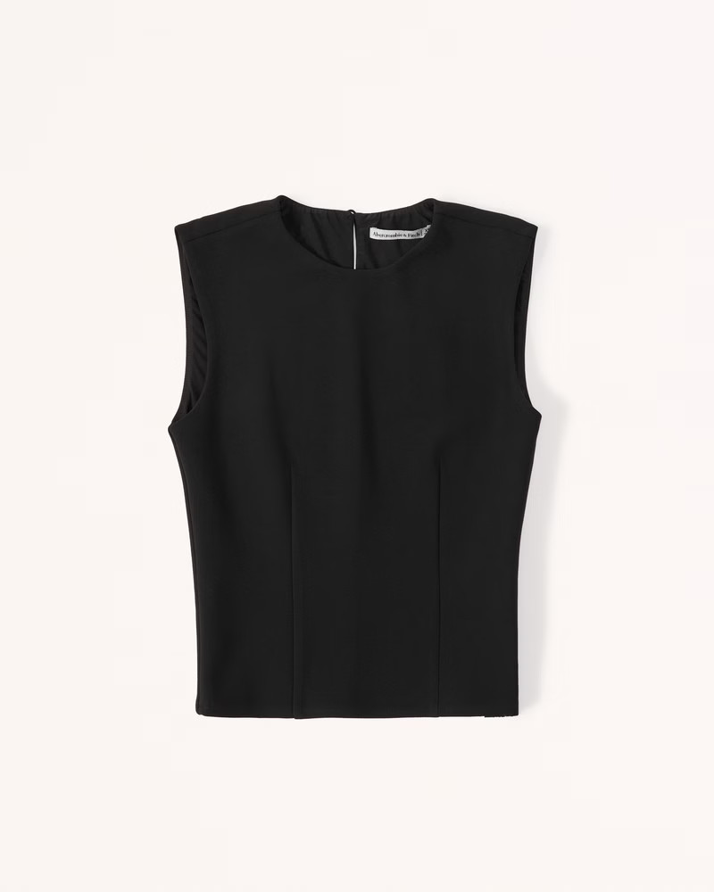 High-Neck Shell Top | Abercrombie & Fitch (US)