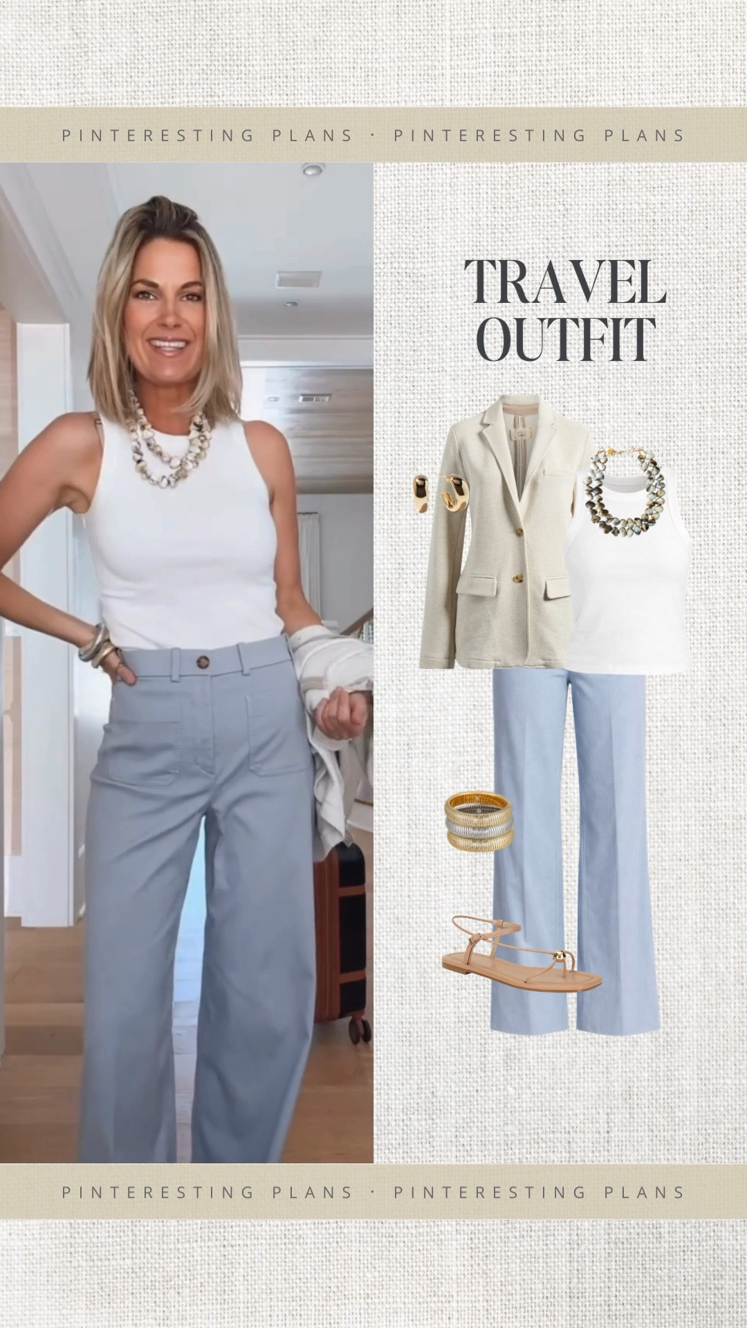 I am 5’11” wearing small tank and sweatshirt blazer and small tall pants.  These are roomier than some spanx pants. No need to size up if you sometimes do.  Use my new customer discount code RACHELXSPANX for 15% off and free shipping on the pants.  

#LTKTravel #LTKTall #LTKootd