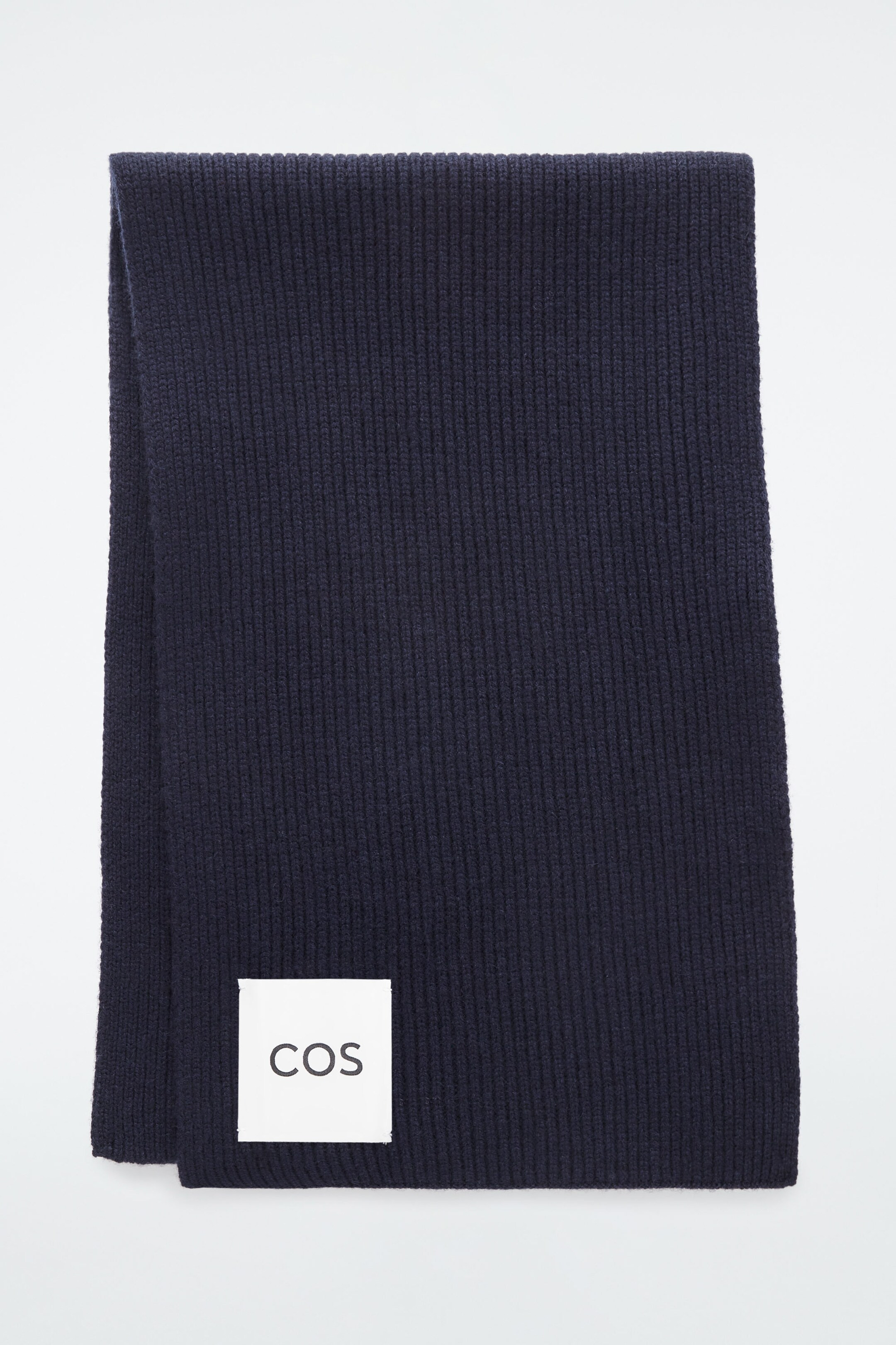 GERIPPTER SCHAL AUS WOLLE-KASCHMIR-MIX - NAVYBLAU | COS (EU)