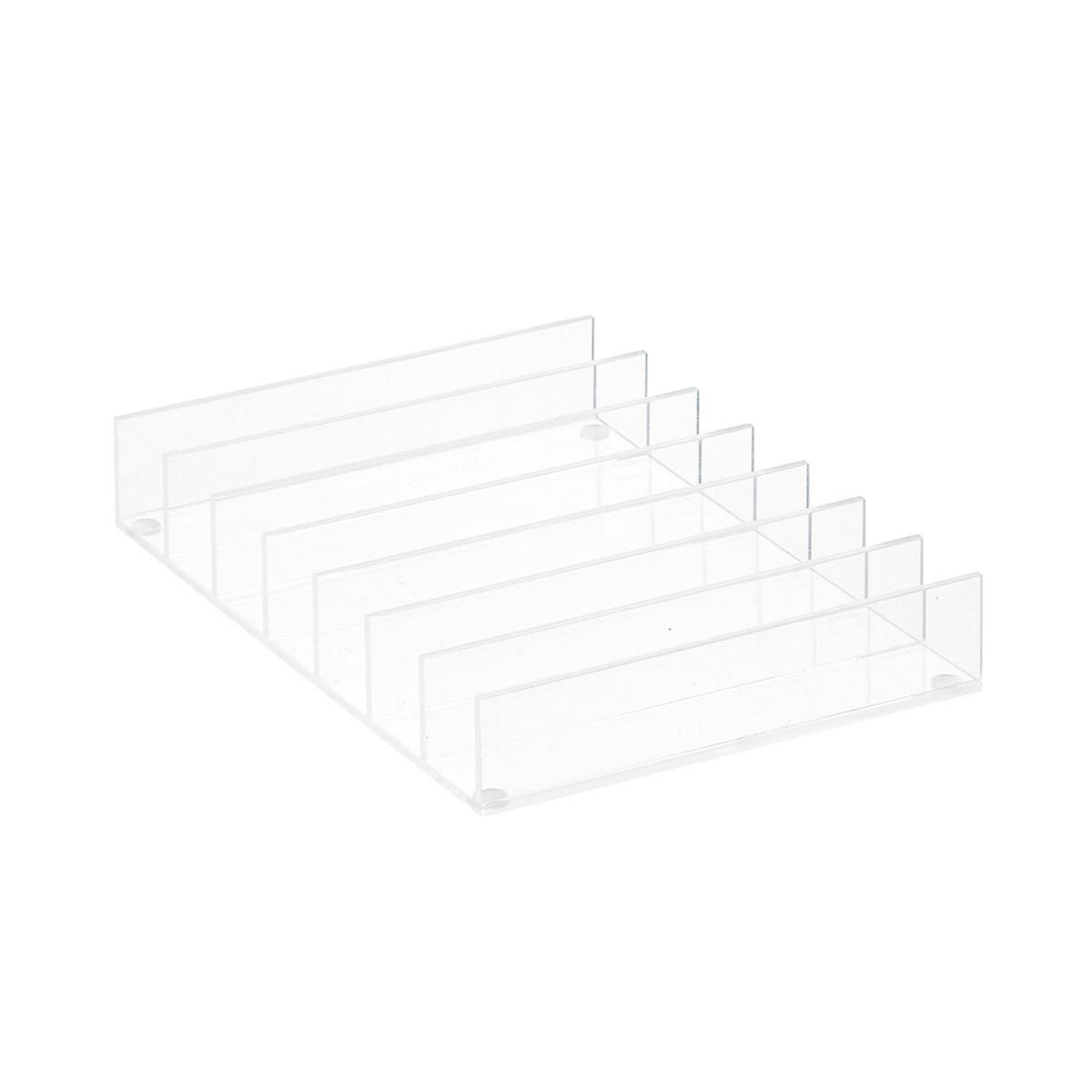 Luxe Acrylic 7-Section Divided Palette Insert | The Container Store