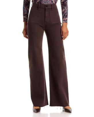 Grant High Rise Wide Leg Jeans in Espresso | Bloomingdale's (US)