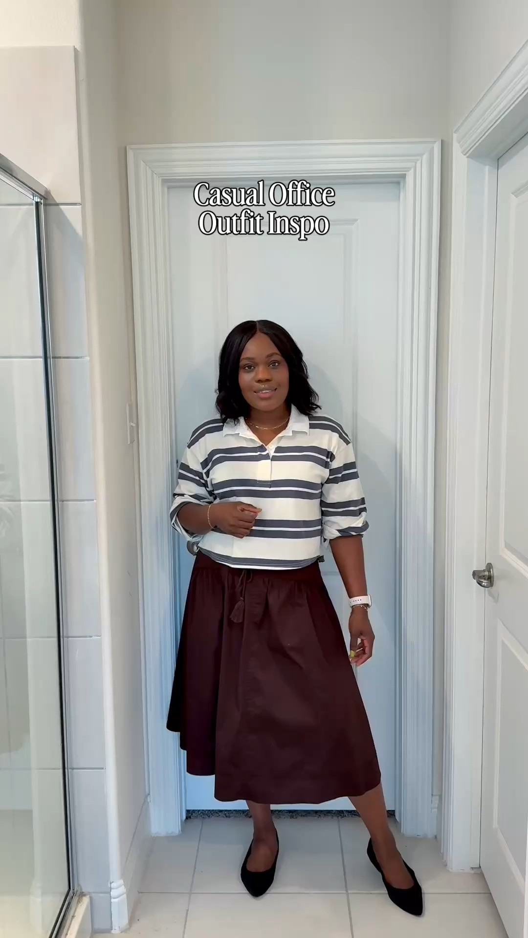 Casual pre fall office outfit Idea

#LTKMidsize #LTKWorkwear