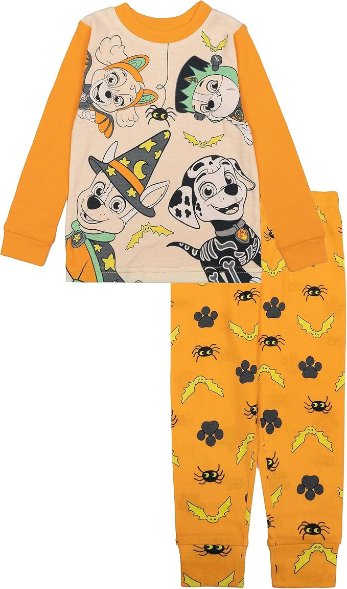 Nickelodeon Paw Patrol 2-Piece Snug-fit Cotton Holiday Pajama Set, Soft & Cute for Kids | Amazon (US)