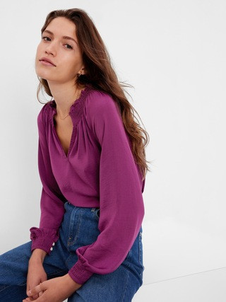 Smock Neck Top | Gap (US)