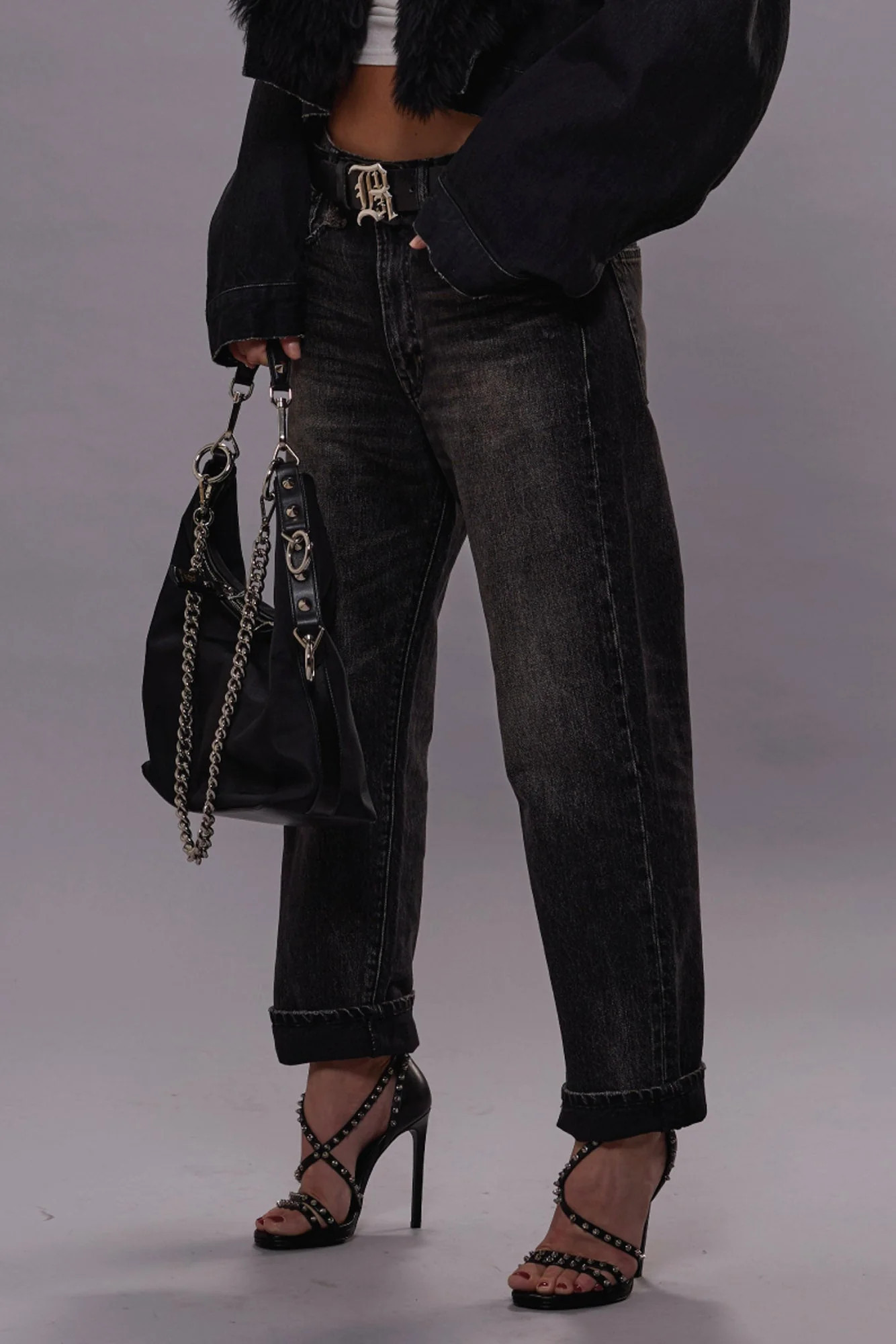 R13 Boyfriend Jean - Arvin Black / 30 | R13