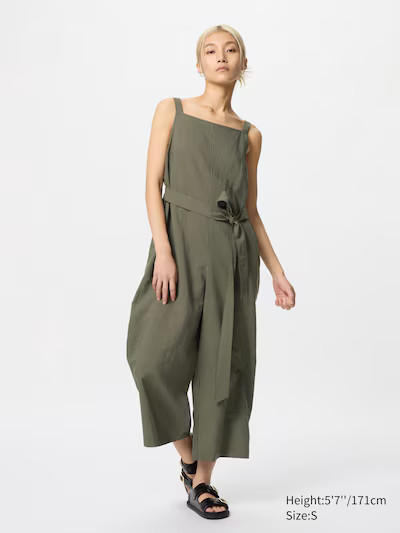 Linen Blend Jumpsuit (Stripe) | UNIQLO (UK)
