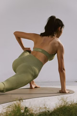 V-Cut Scallop Halter Bra | WISKII Active