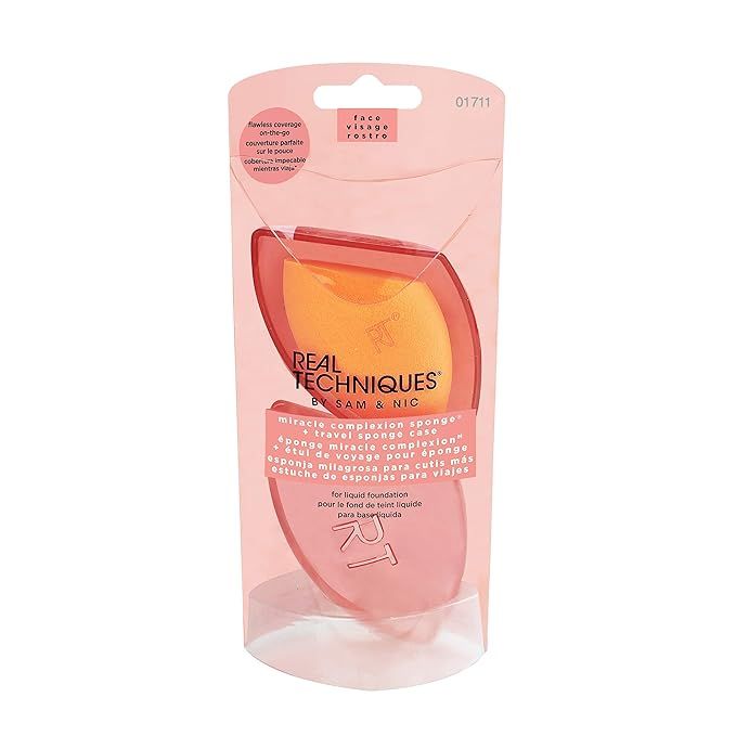 Real Techniques Miracle Complexion Sponge and Travel Case New, 1 Count | Amazon (CA)