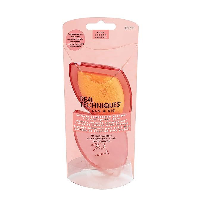 Real Techniques Miracle Complexion Sponge and Travel Case New, 1 Count | Amazon (CA)