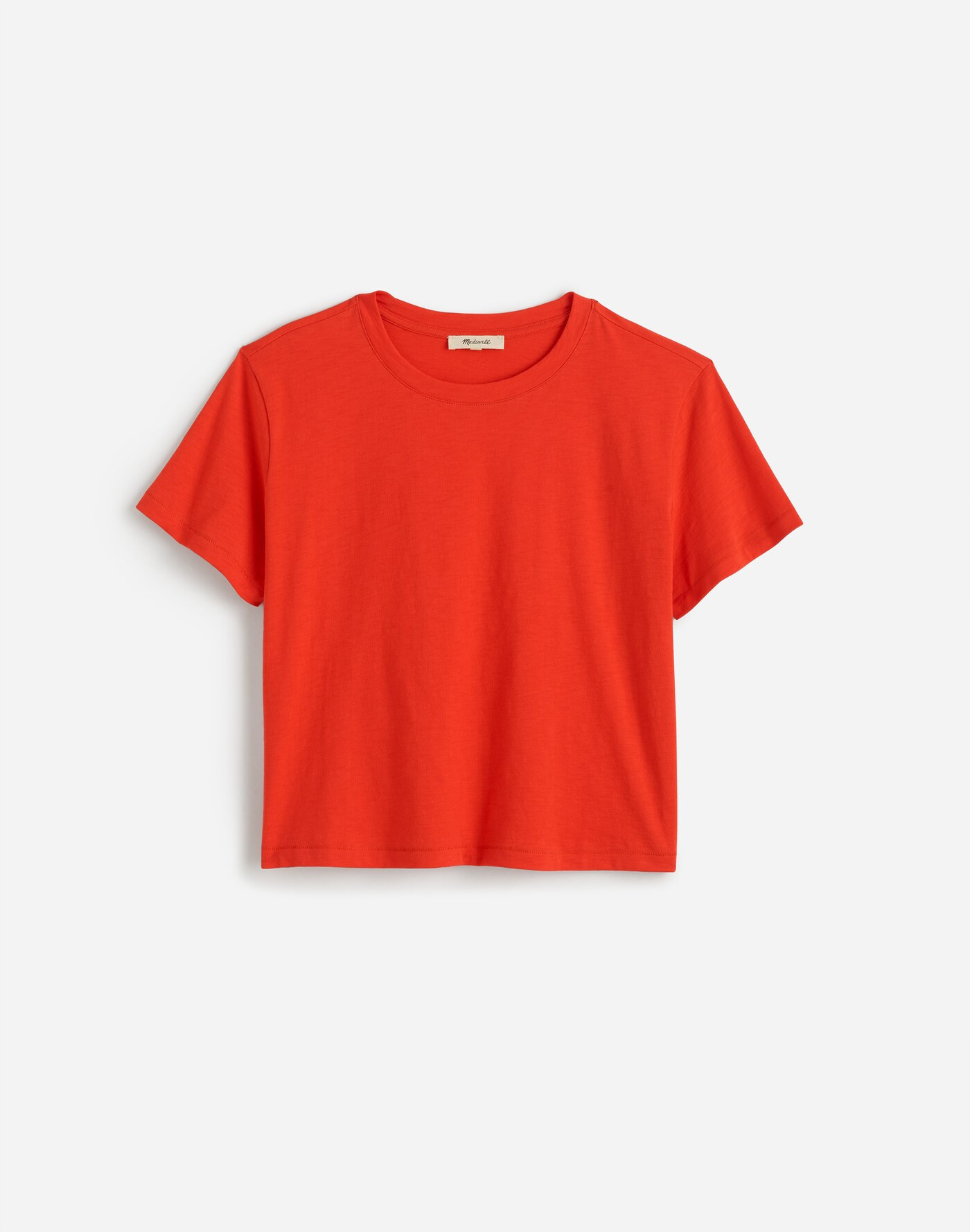 Slub Boxy-Crop Tee | Madewell | Madewell