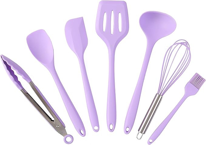 Duobble silicone kitchen spatula set - Nonstick Cookware Safe Cooking and Baking Utensils - Spatu... | Amazon (US)