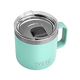 YETI Rambler 14 oz Mug, Vacuum Insulated, Stainless Steel with MagSlider Lid, Seafoam | Amazon (US)