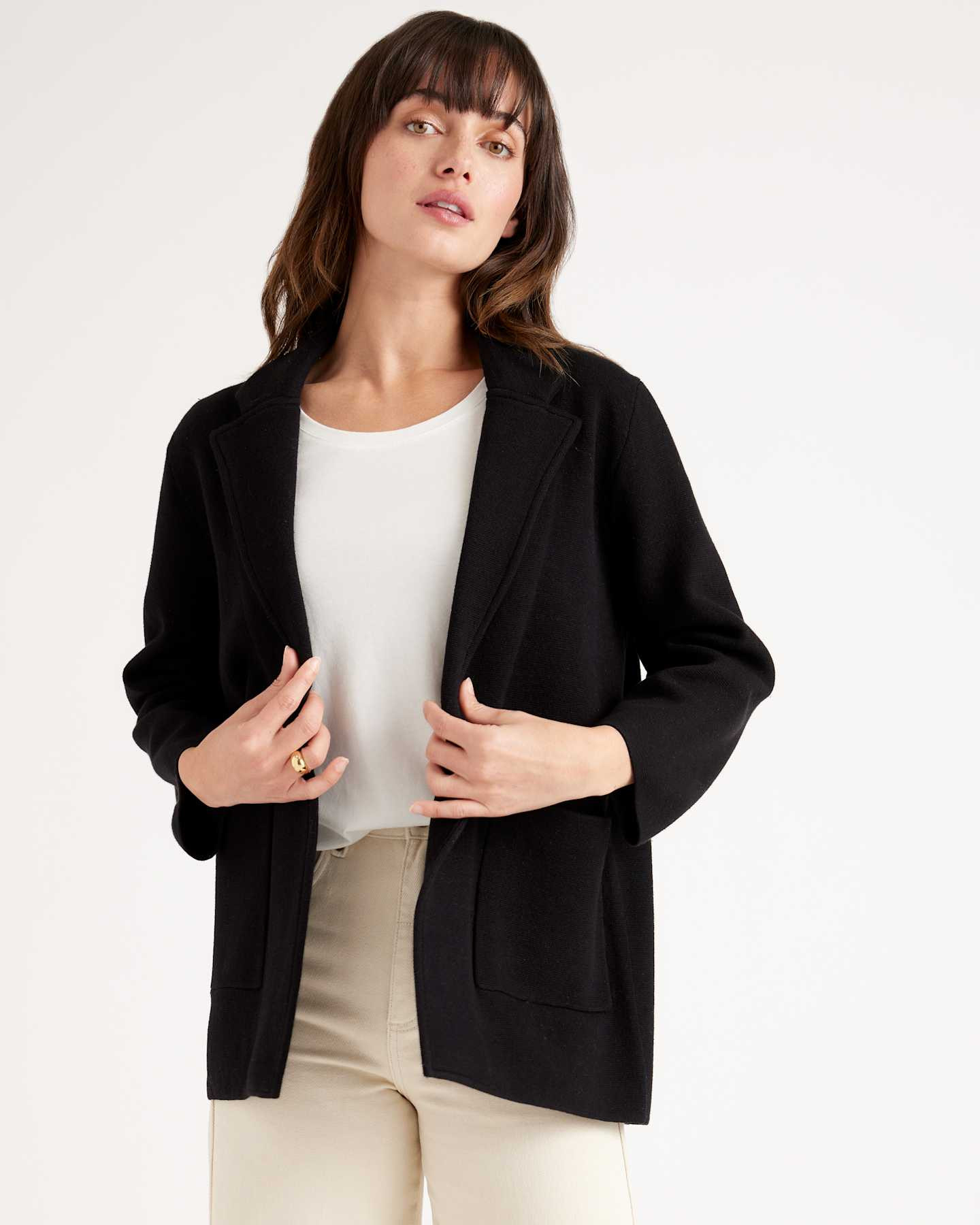 100% Organic Cotton Knit Blazer | Quince